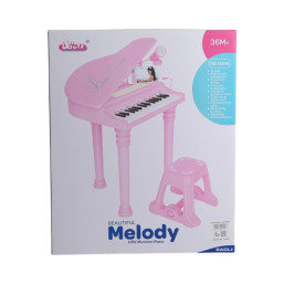 Piano With Stand And Chair - Pink